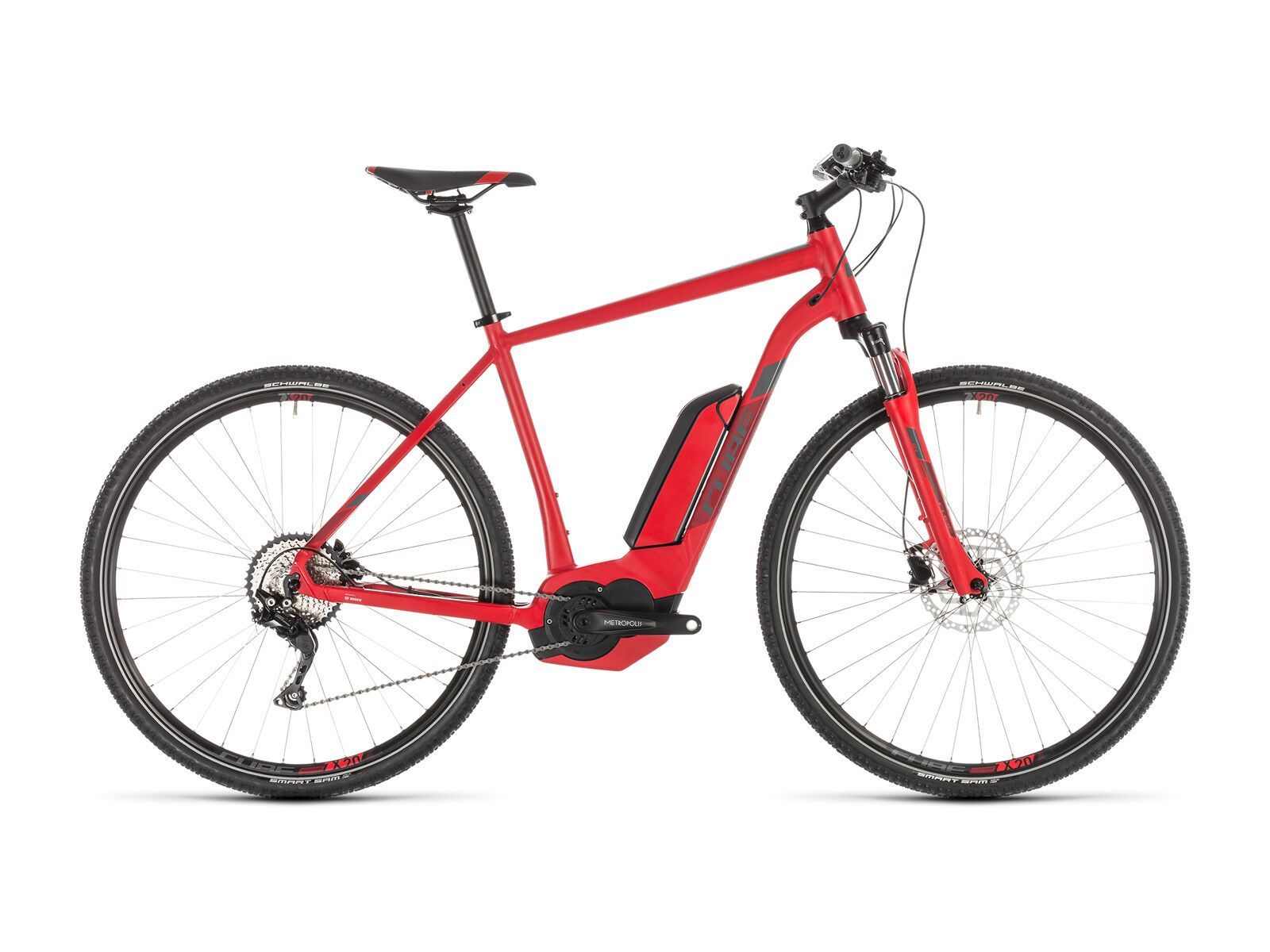 Cube Cross Hybrid Pro 500, red´n´grey - Bild 1
