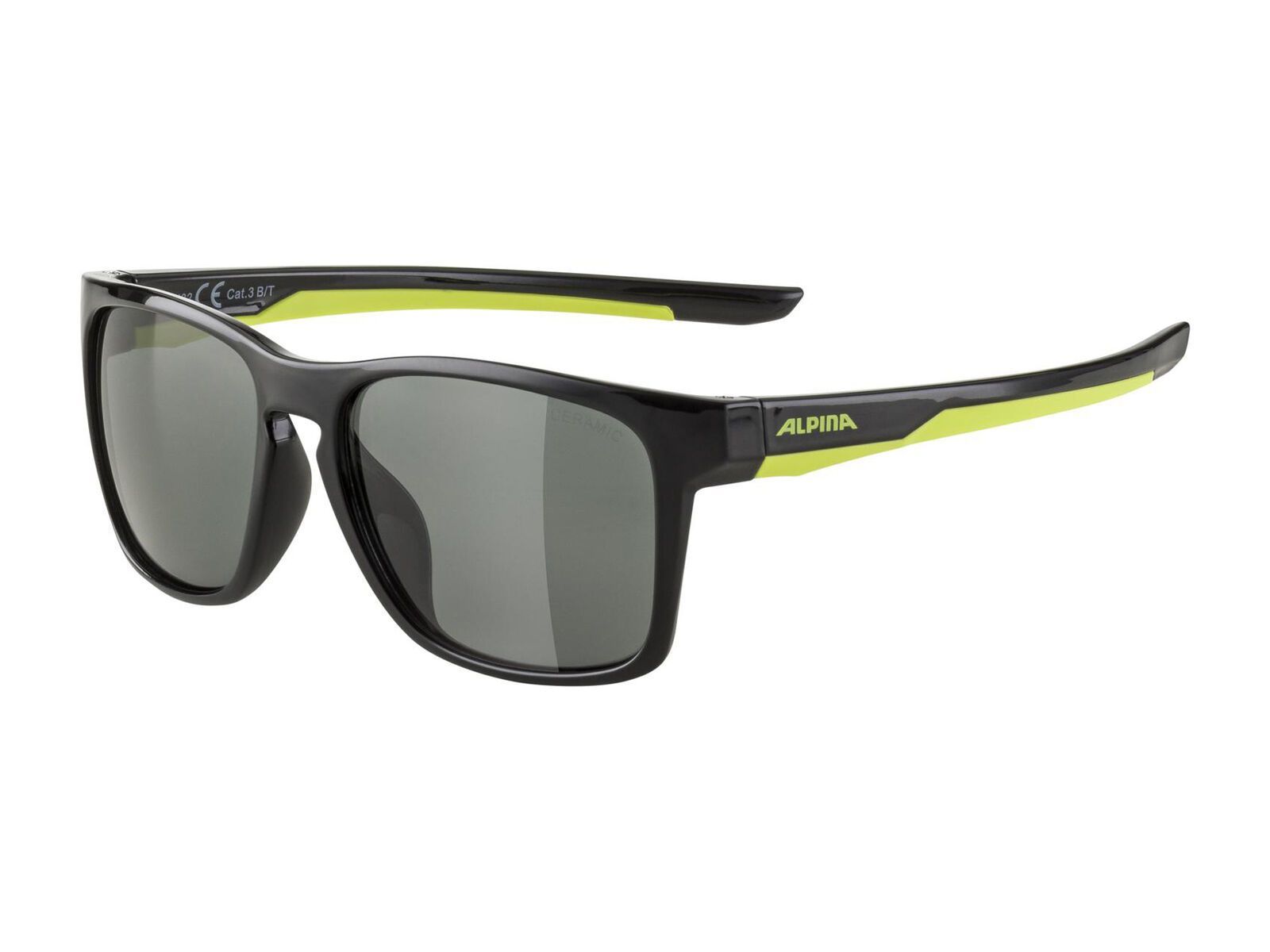 Alpina Flexxy Cool Kids I, Black / black neon gloss - Bild 1