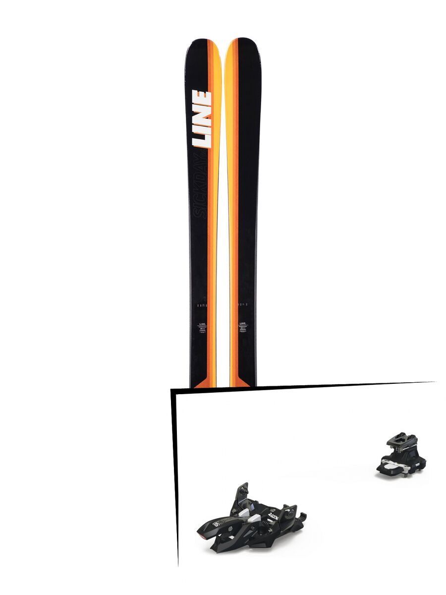 Set: Line Sick Day 94 2019 + Marker Alpinist 12 black/titanium - Bild 1