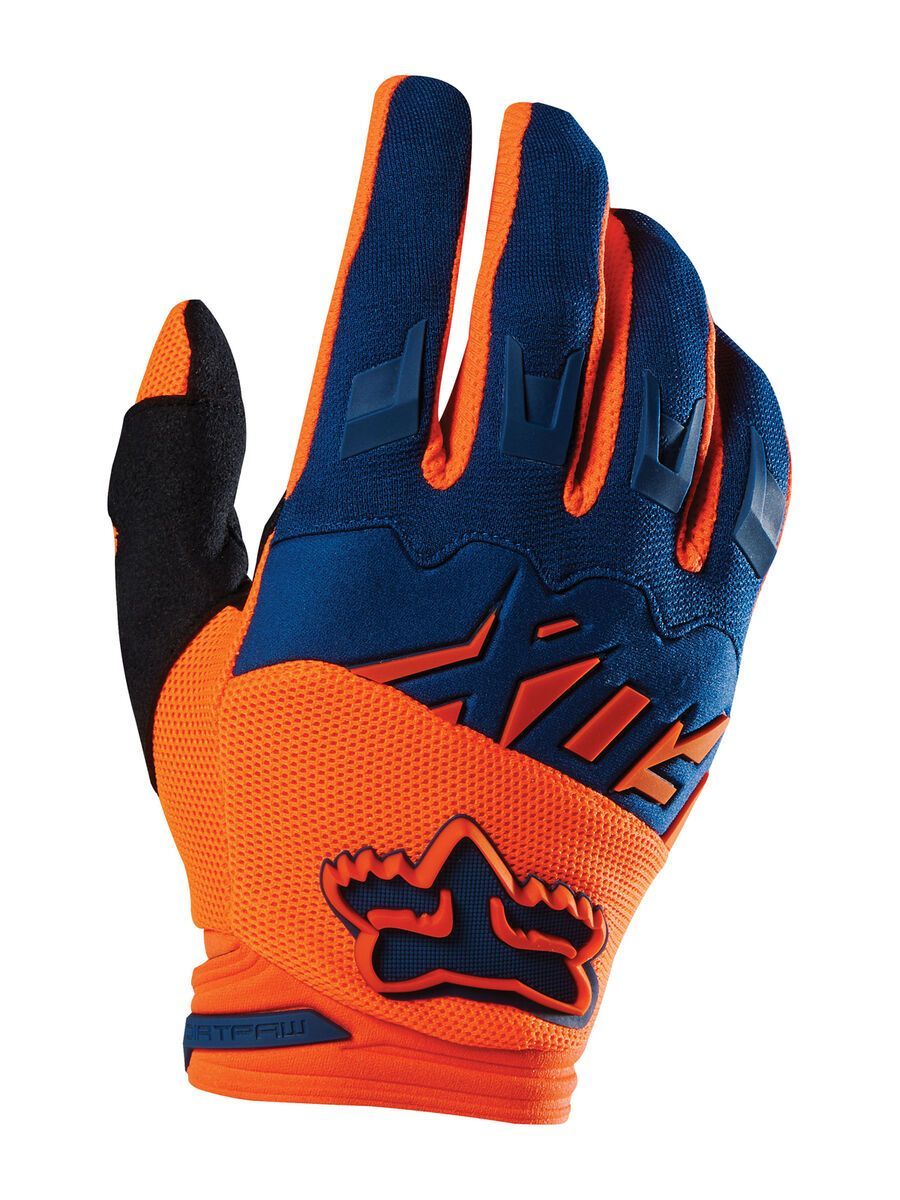 Fox Dirtpaw Race Glove, orange blue - Bild 1