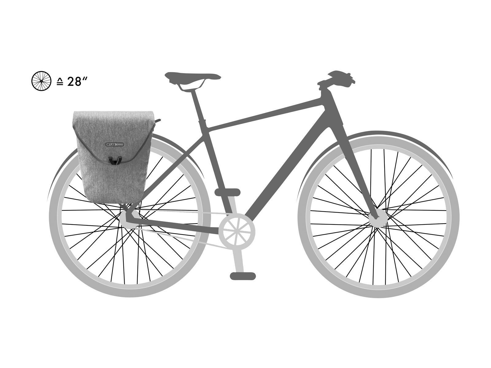 ORTLIEB Velo-Shopper 18 L, cement - Bild 7