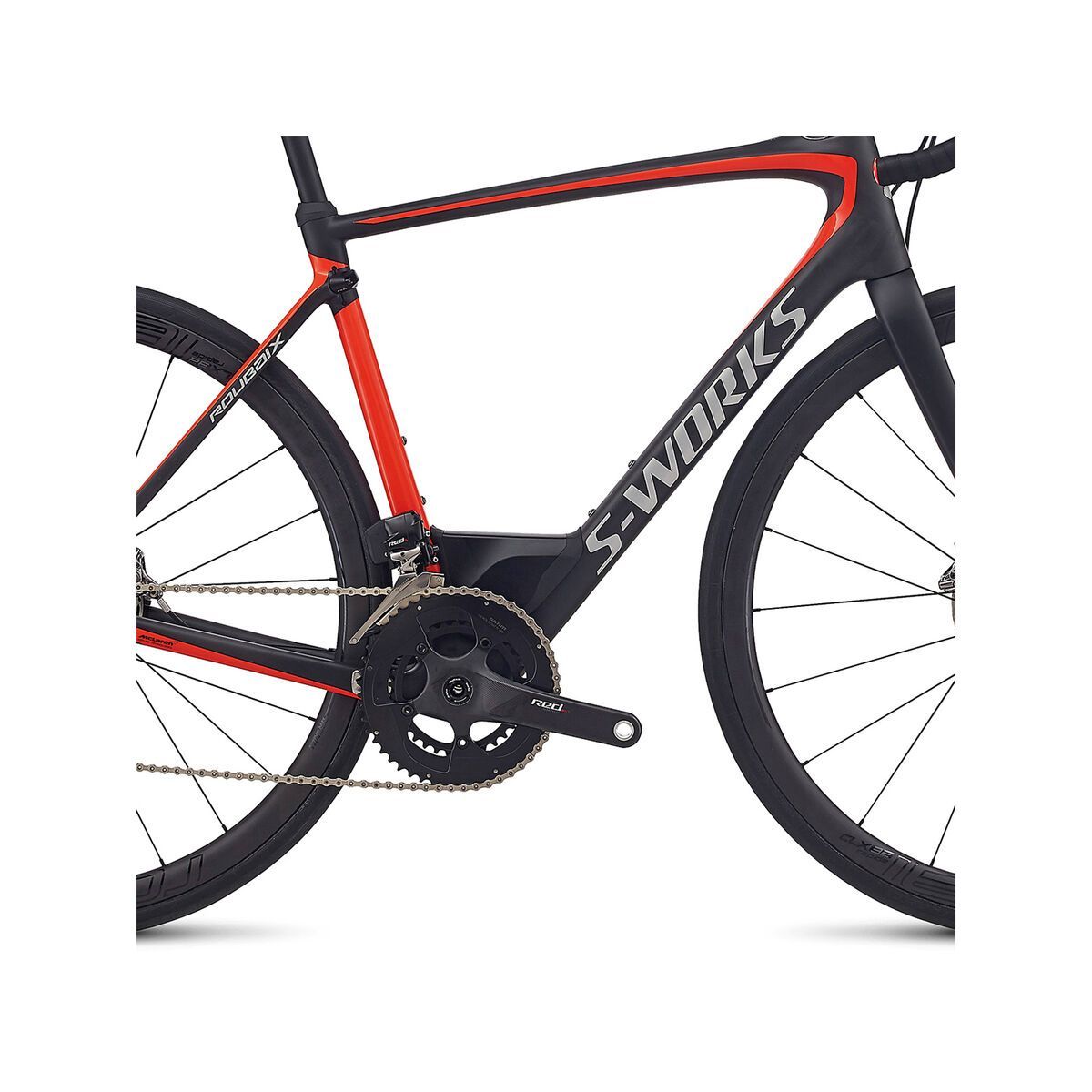 Specialized S-Works Roubaix eTap, carbon/rocket red/kool silver - Bild 3