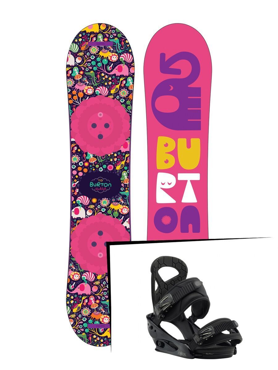 Set: Burton Chicklet 2019 + Burton Mission Smalls black - Bild 1