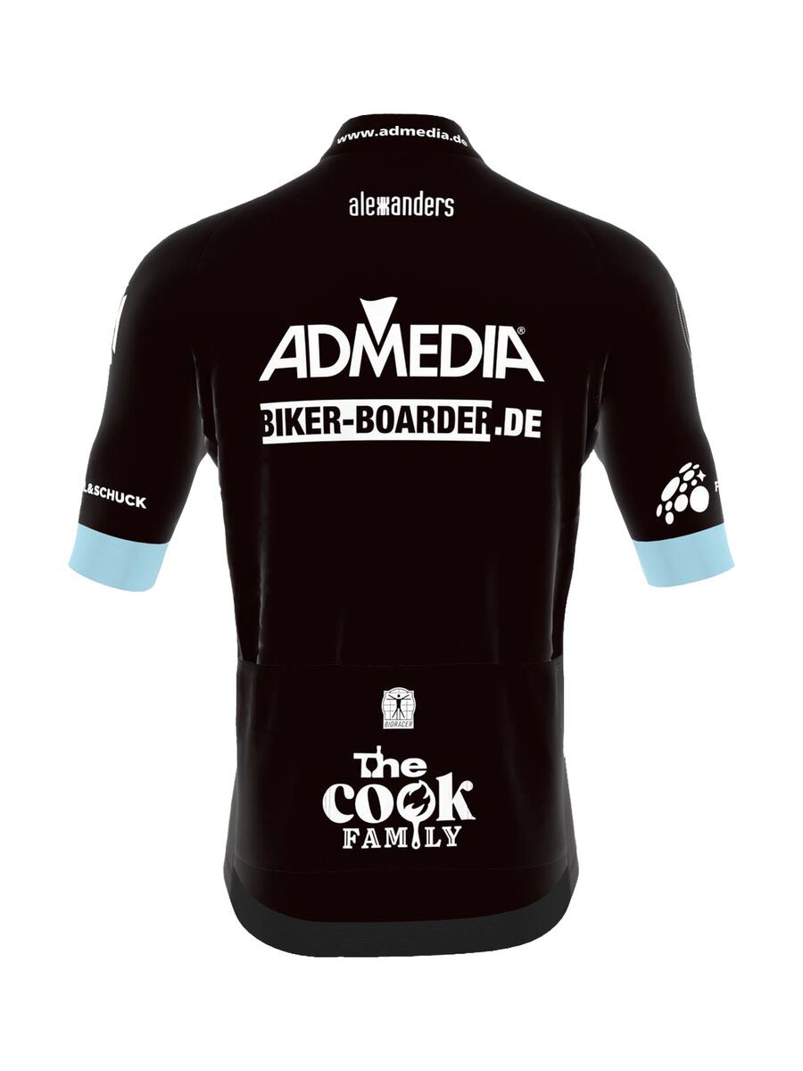 BIKER-BOARDER Bioracer Icon Classic Smooth Team Radtrikot Men, black - Bild 5