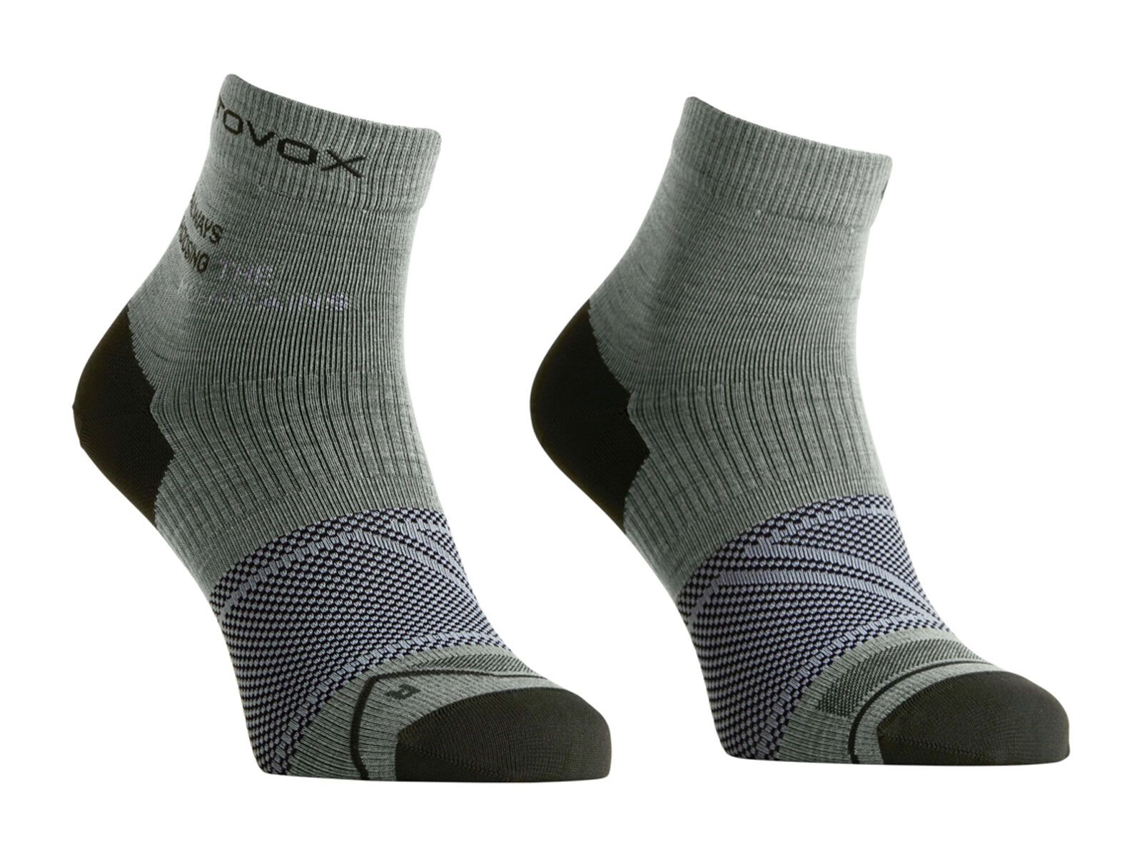 Ortovox Alpine Light Quarter Socks M, green sage - Bild 1