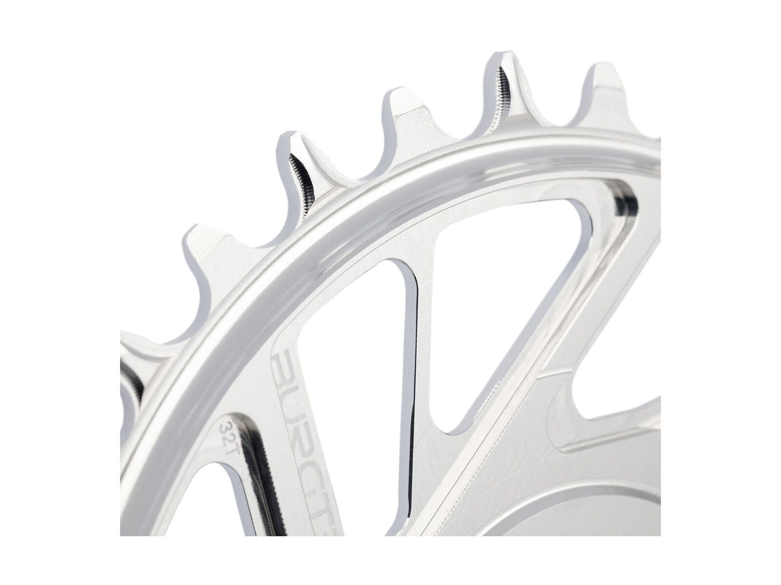 Burgtec 3 mm Offset Thick Thin Chainring SRAM 8-Bolt, rhodium silver - Bild 12