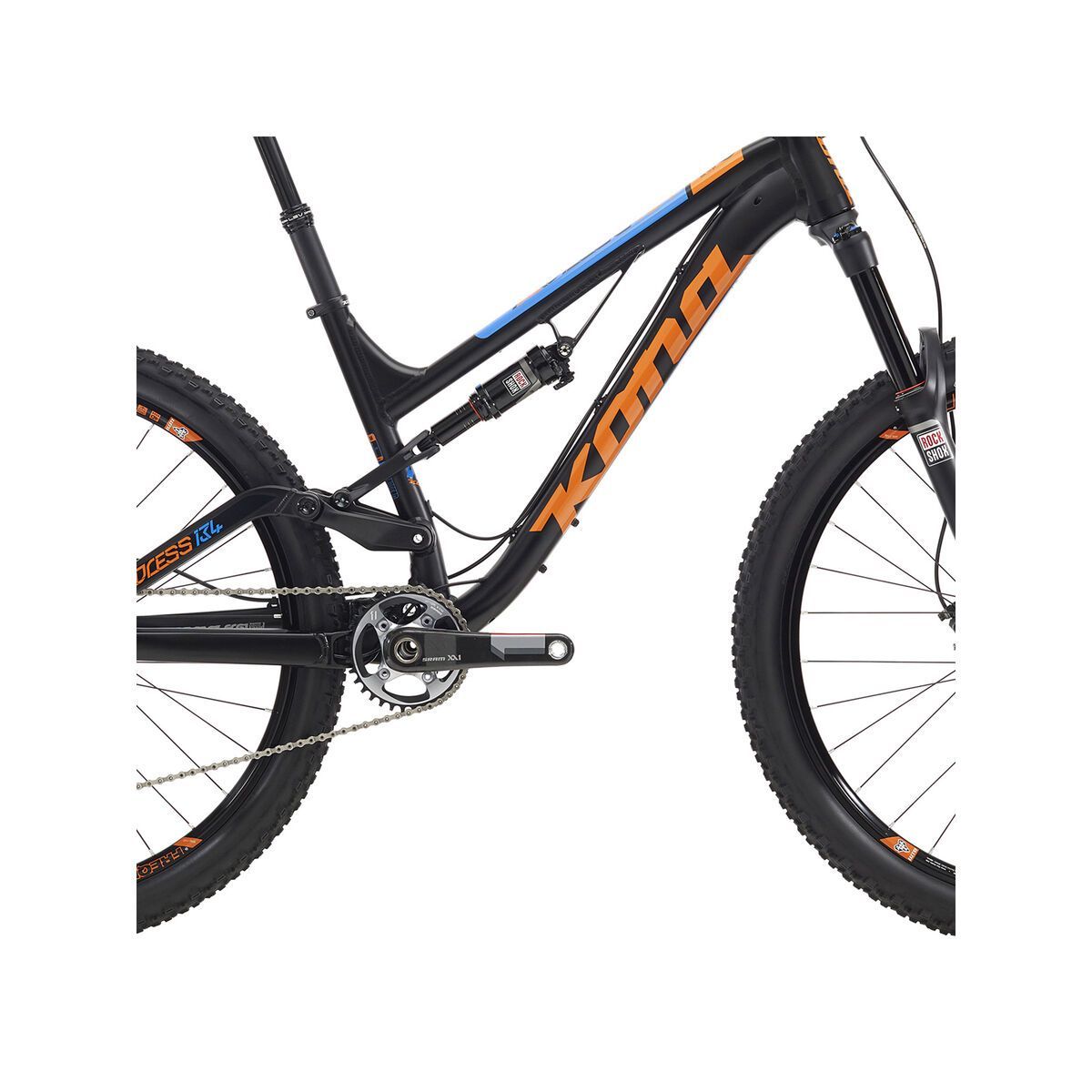Kona Process 134 Supreme, matt black w/ gloss orange and blue decals - Bild 3