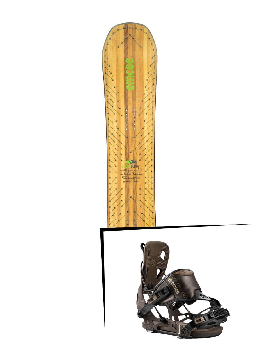 Set: BuddyBuddy Emcee Flex 3 2017 + Flow NX2-Redwood Hybrid (1718324S) - Bild 1