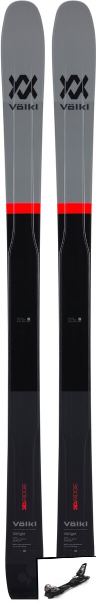 Set: Völkl 90Eight 2019 + Marker F12 Tour EPF black/anthracite - Bild 1