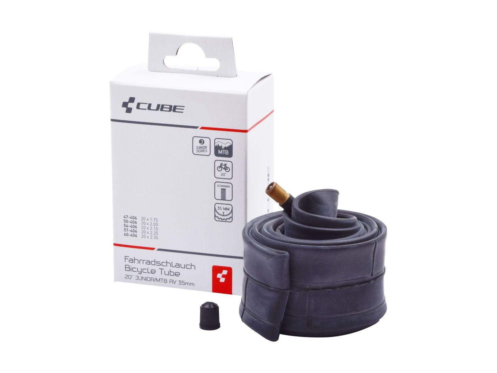 Cube Schlauch 20 Junior/MTB, black - Bild 1