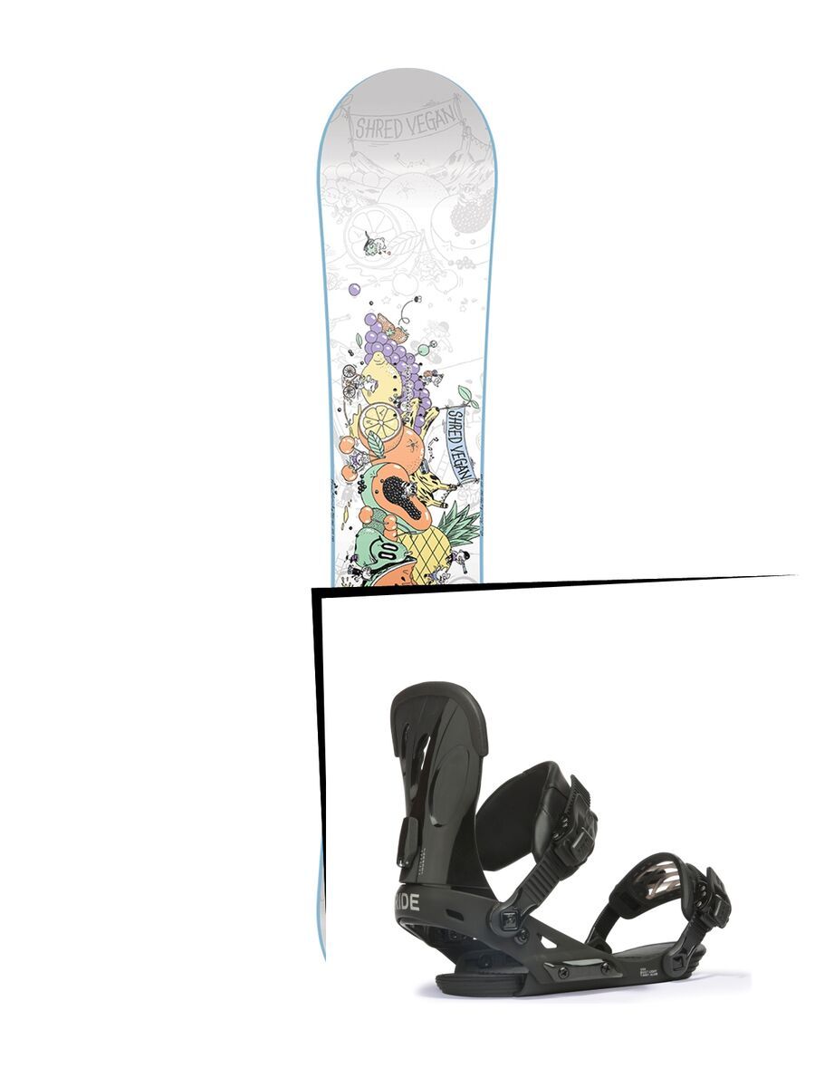 Set: Nitro Pro One Off Ana Rumiha 2017 + Ride VXN, black - Snowboardset - Bild 1