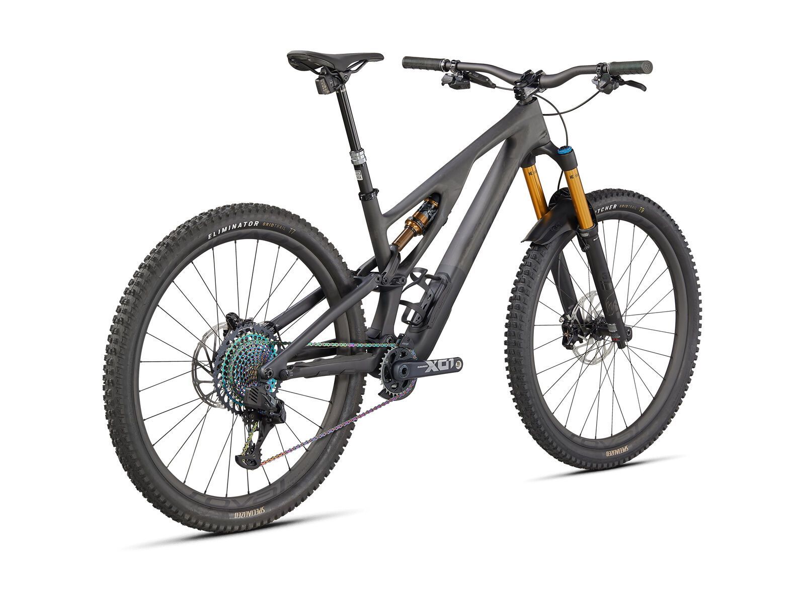 Specialized S-Works Stumpjumper Evo, satin brushed black liquid metal/carbon/black - Bild 2