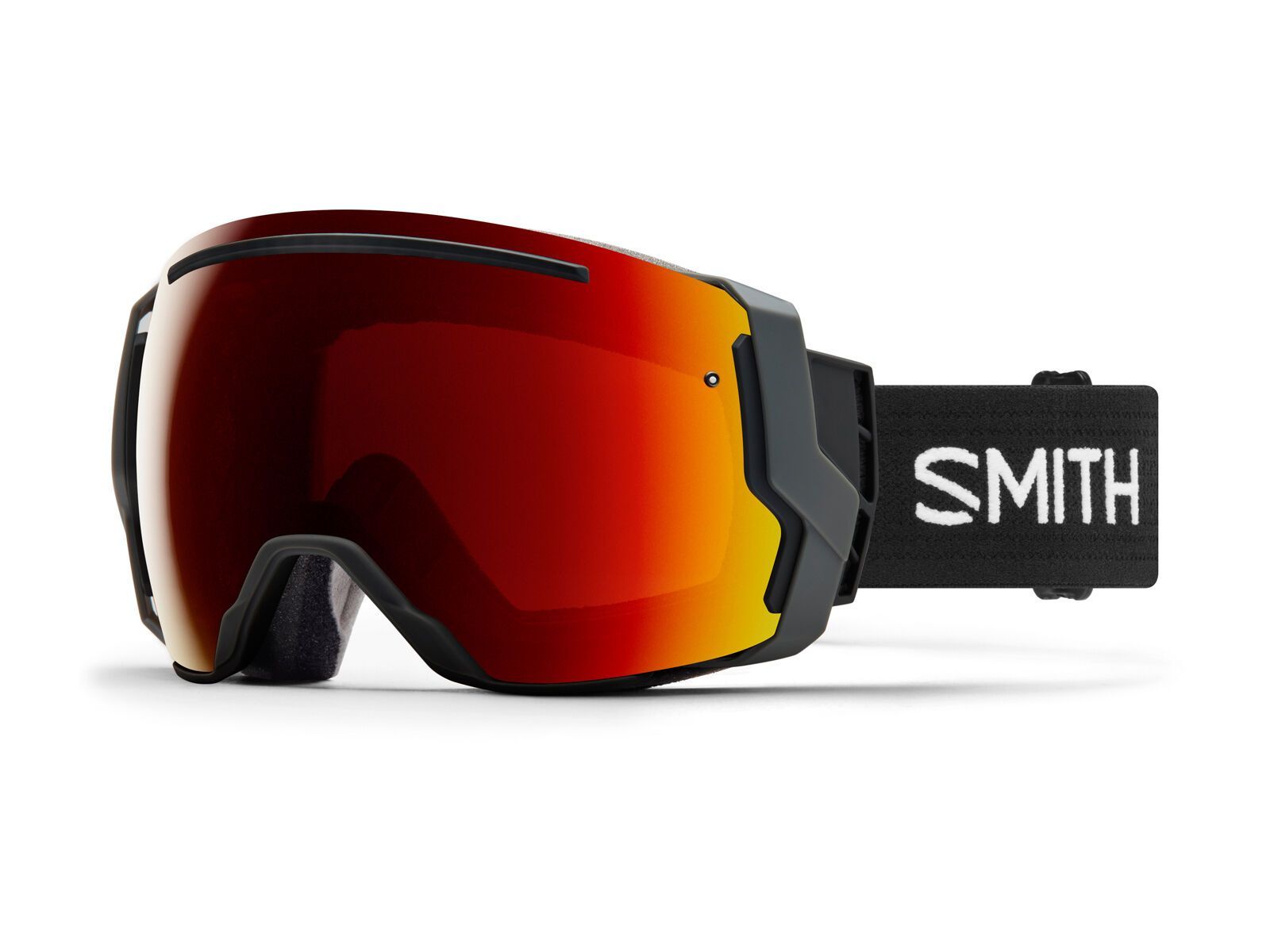 Smith I/O 7 inkl. Wechselscheibe, black/Lens: sun red mirror chromapop/storm rose flash - Bild 1
