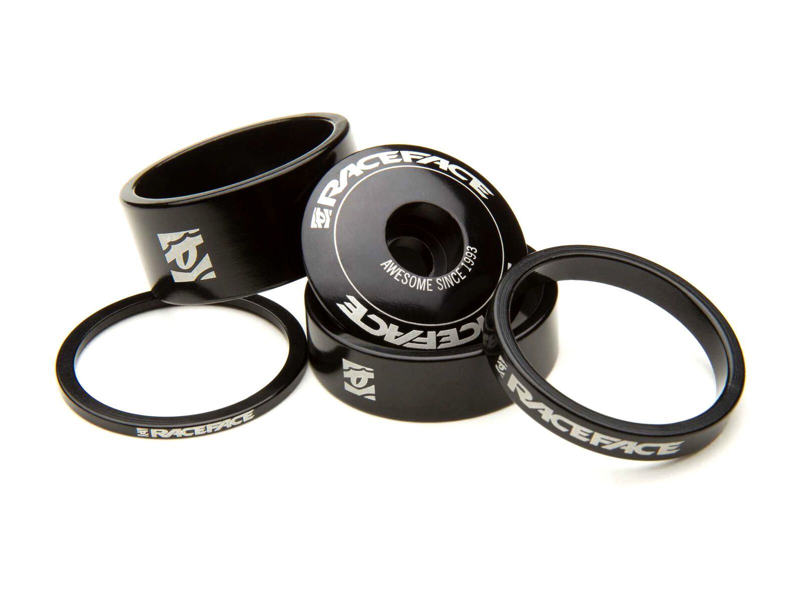 Race Face Headset Spacer Kit Carbon - 1 1/8 Zoll, black - Bild 1