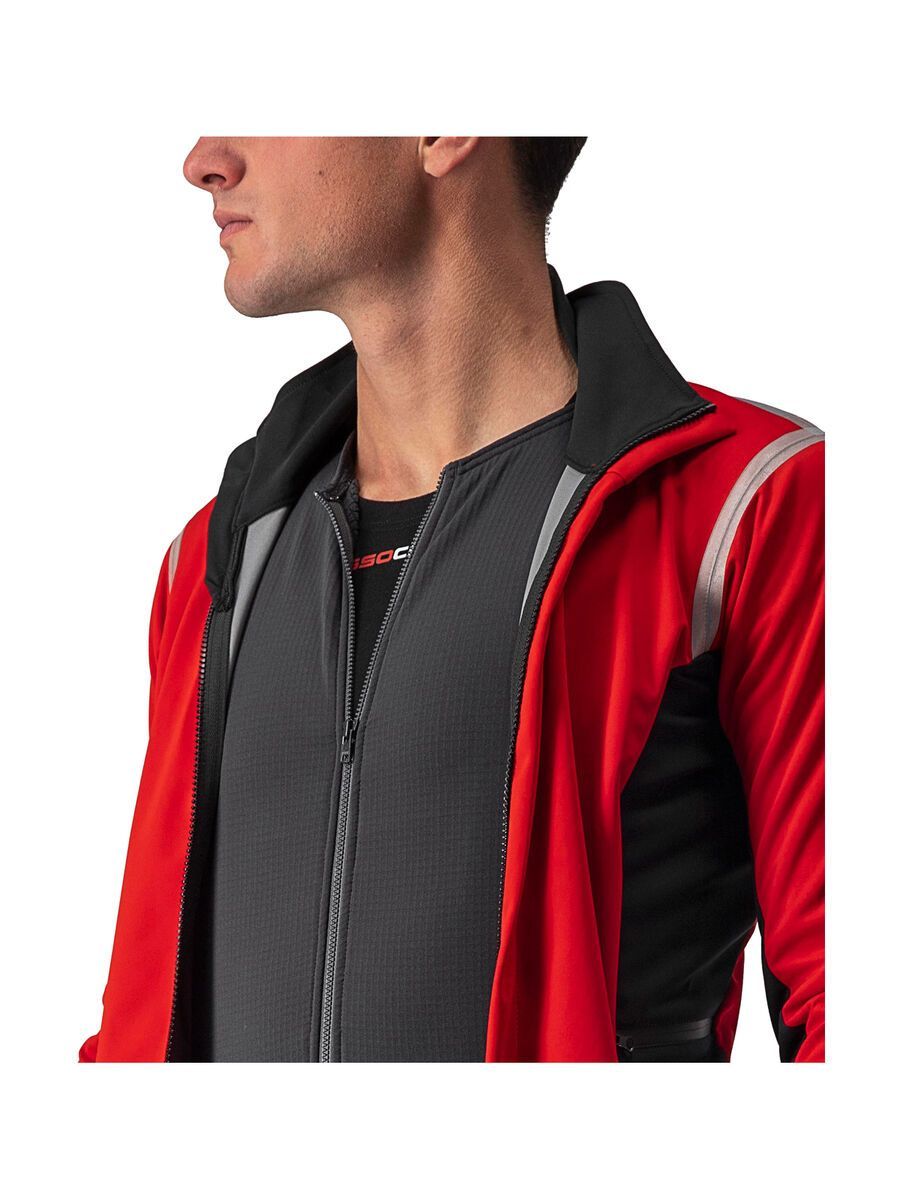 Castelli Alpha RoS 2 Jacket, red/silver reflex-dark gray - Bild 5