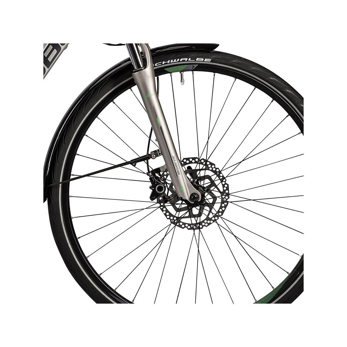 Cube Touring Hybrid Pro 500 Trapeze, silver´n´flashgreen - Bild 2