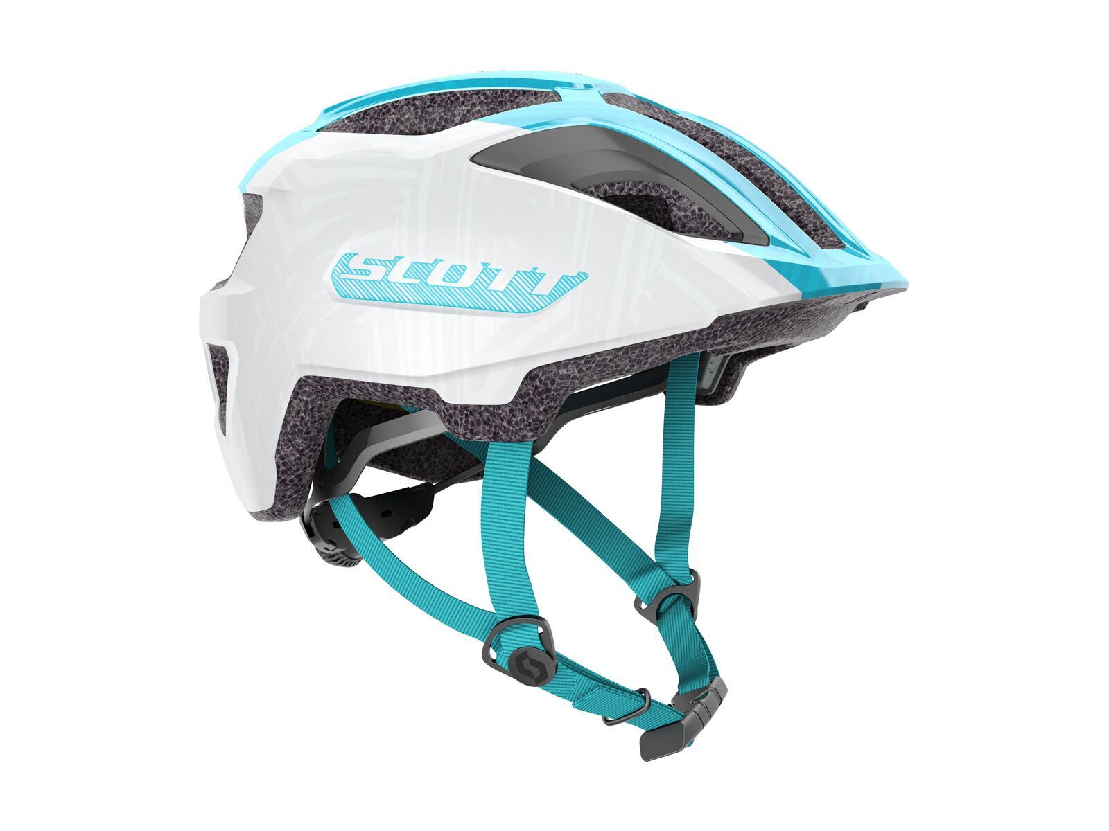Scott Spunto Junior Helmet, pearl white/breeze blue - Bild 1