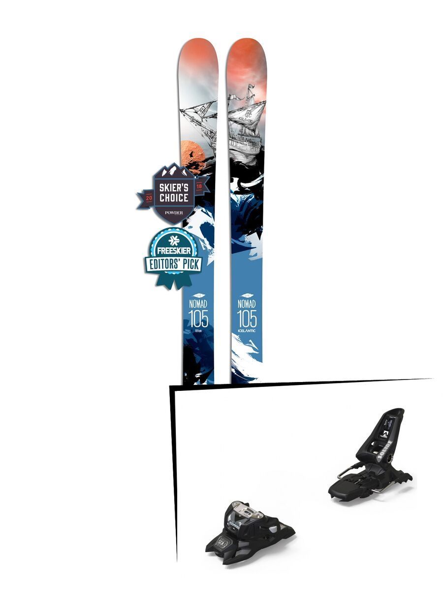 Set: Icelantic Nomad 105 Lite 2018 + Marker Squire 11 ID black - Bild 1