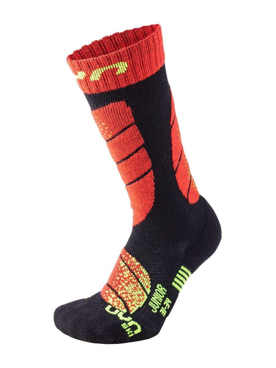 UYN Ski Socks Junior, black/red - Bild 1