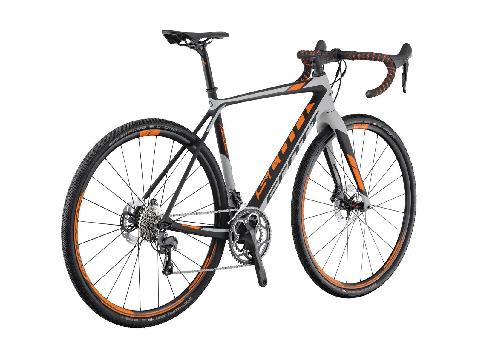 Scott Addict Gravel Disc, black/grey/orange - Bild 3