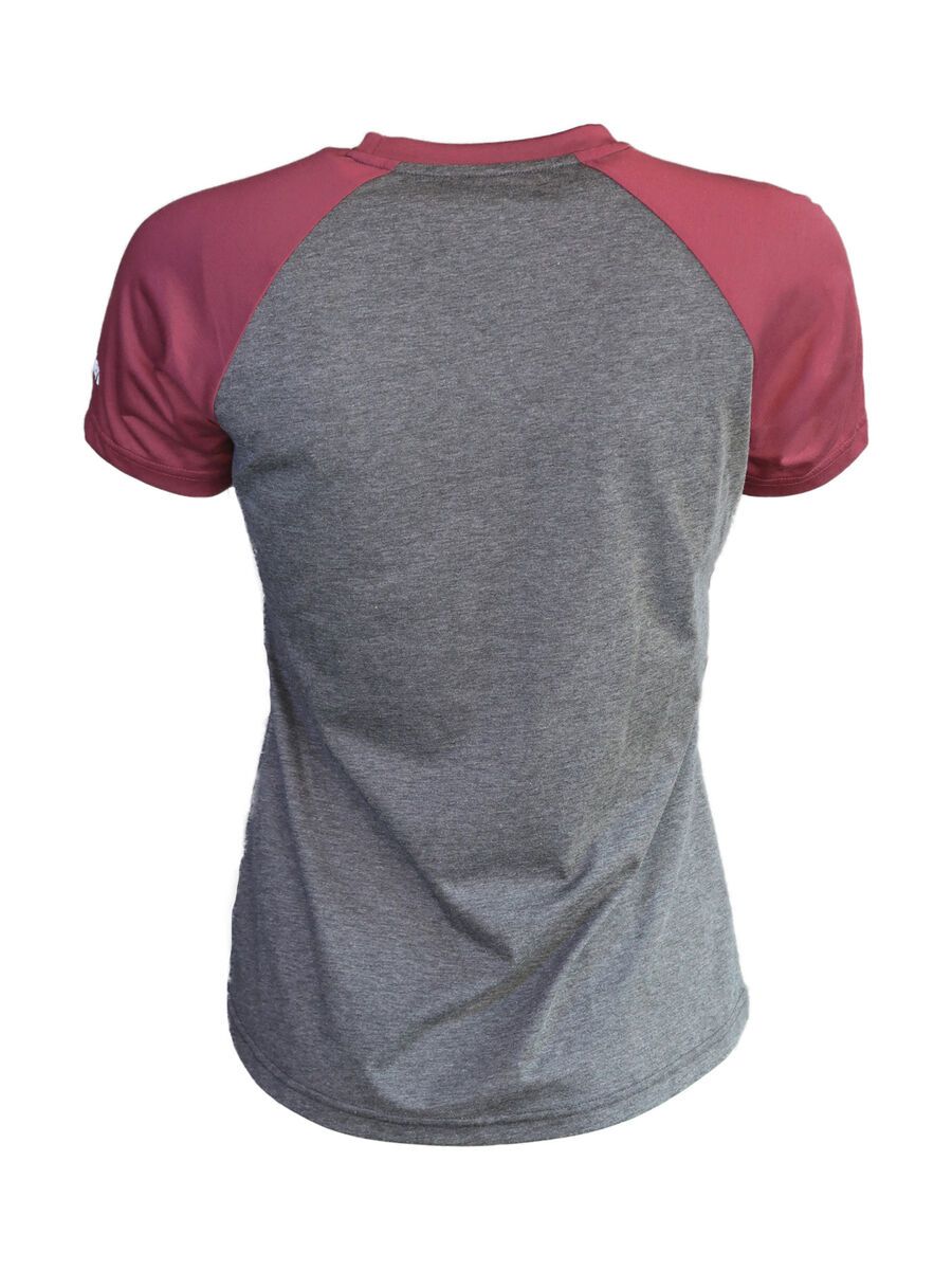 Zimtstern Gooz Tee Women’s, gun metal melange/ windsor wine - Bild 2