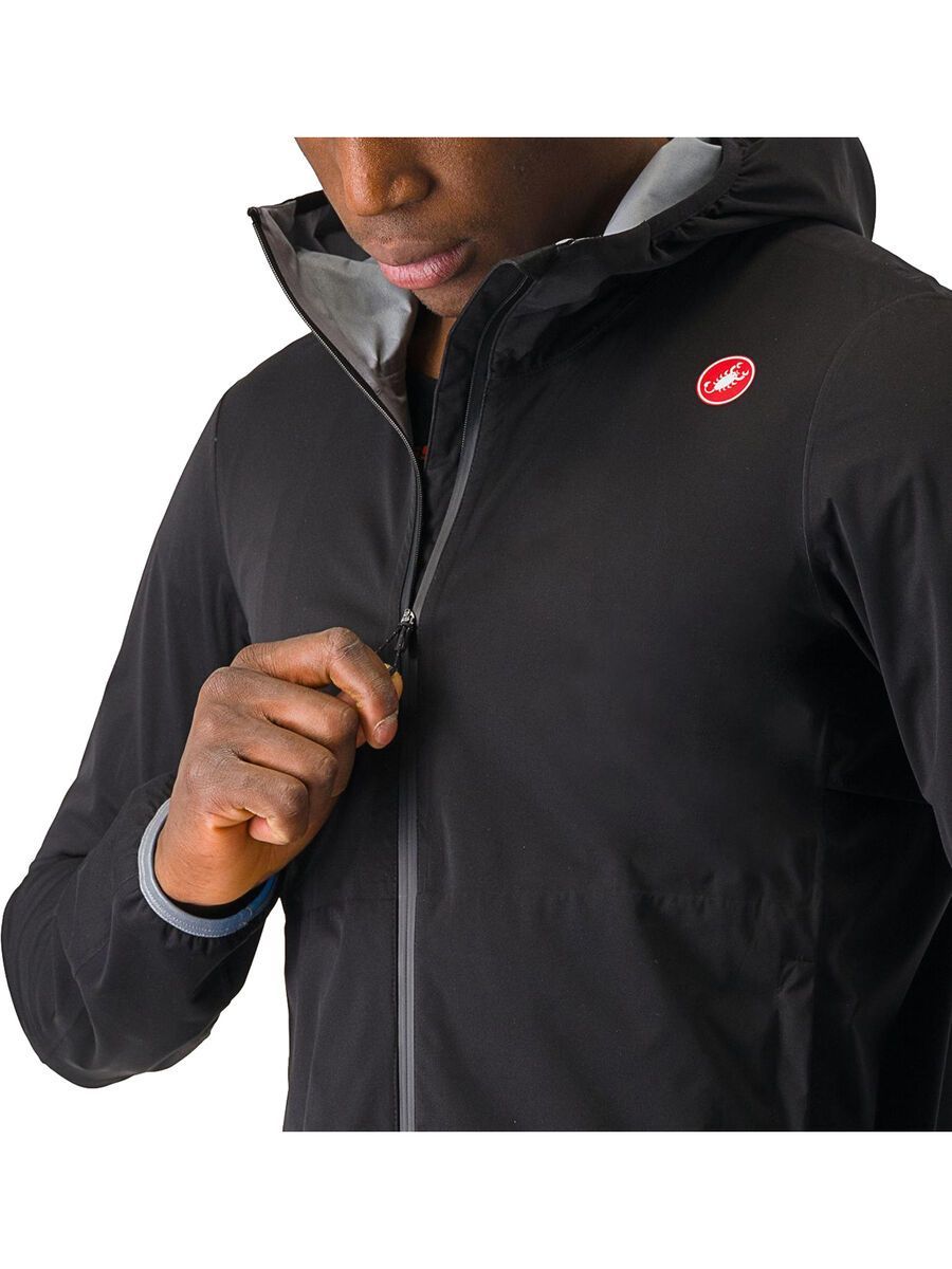 Castelli Unlimited Rain Jacket, light black - Bild 4