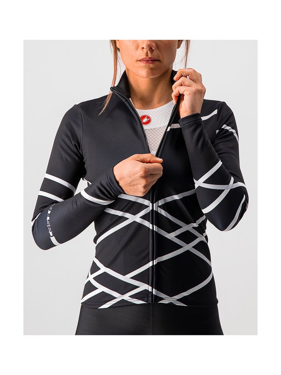 Castelli Diagonal Jersey FZ, light black/silver gray - Bild 7