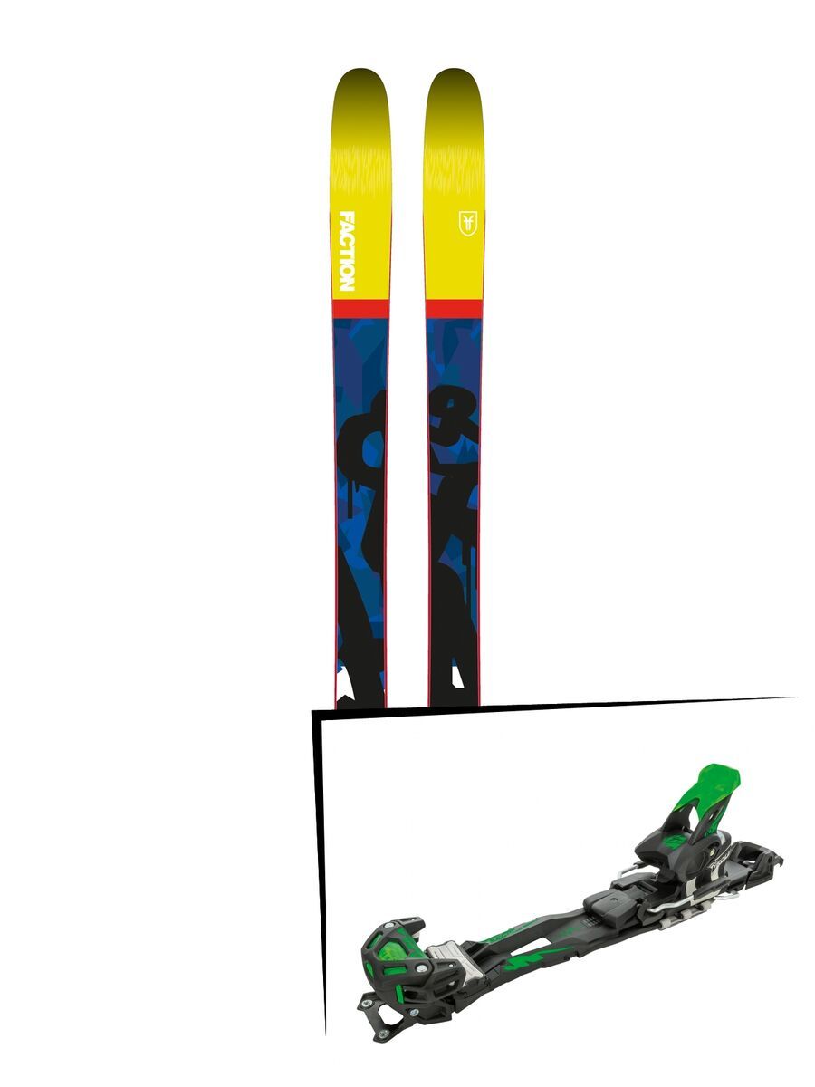 Set: Faction Prodigy 3.0 2018 + Tyrolia Adrenalin 16 solid black flash green - Bild 1