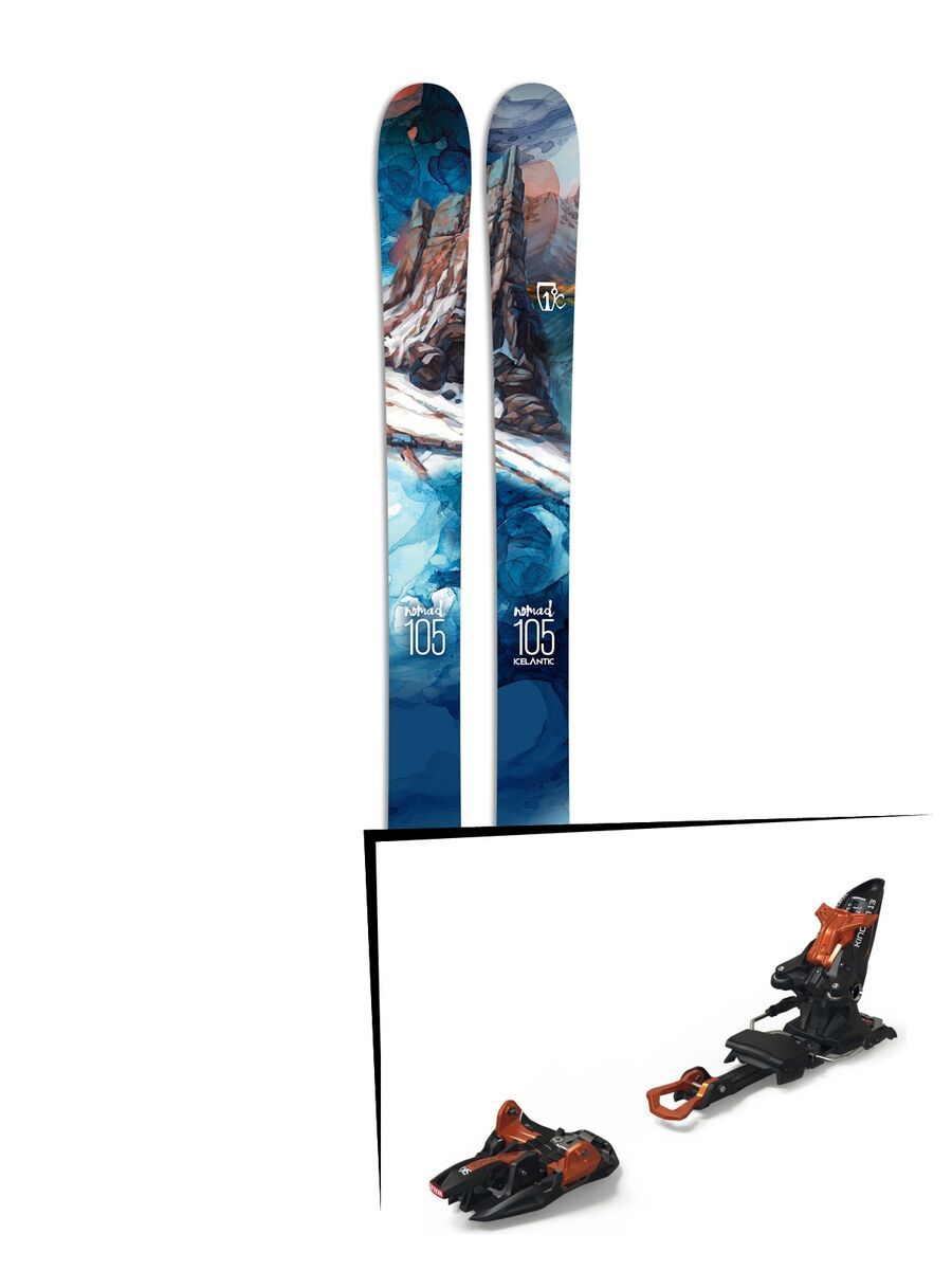 Set: Icelantic Nomad 105 2017 + Marker Kingpin 13 (2319336) - Bild 1