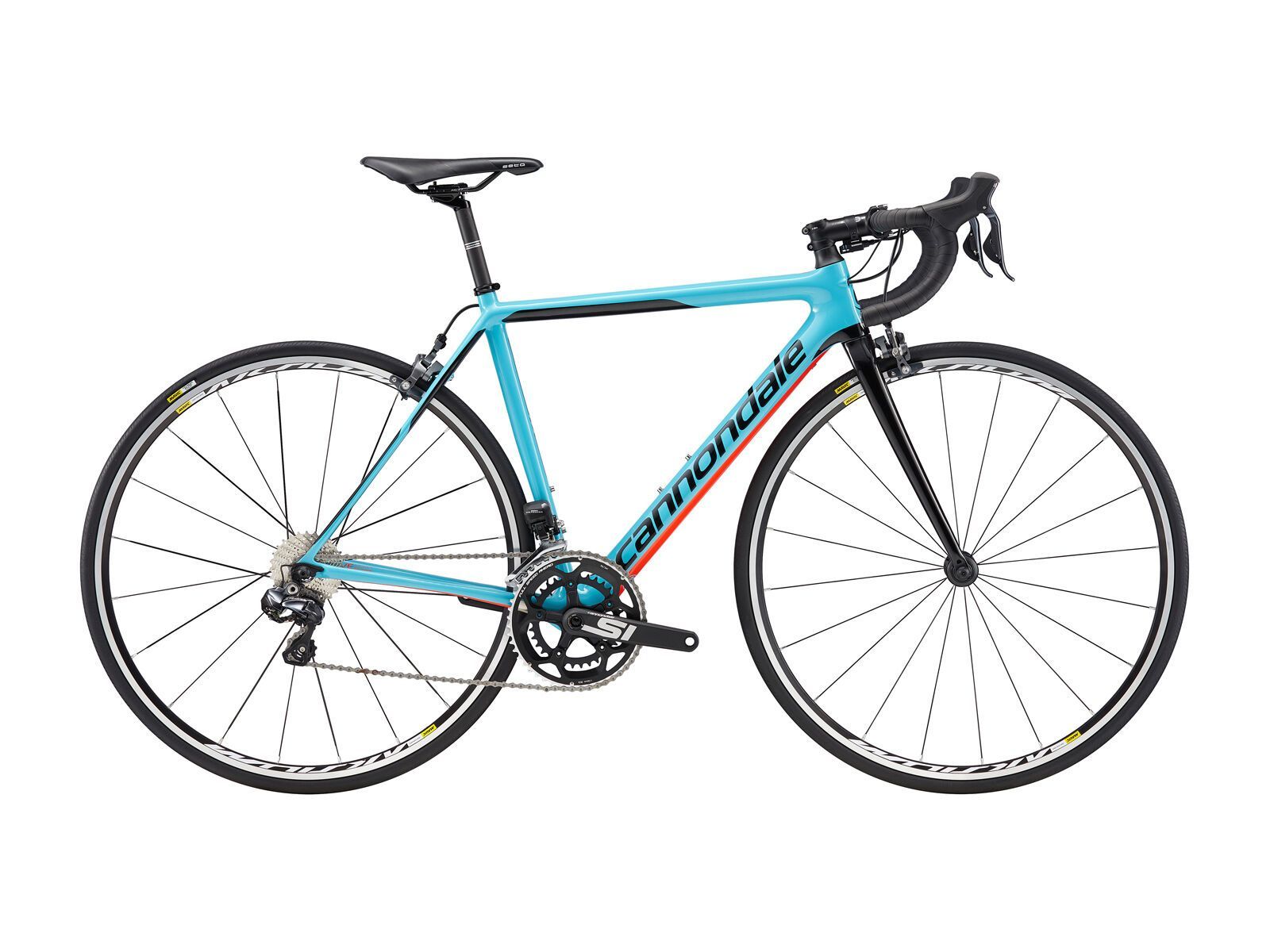 Cannondale SuperSix Evo Women's Ultegra Di2, surf blue w/ jet black and acid red, gloss - SRF - Bild 1