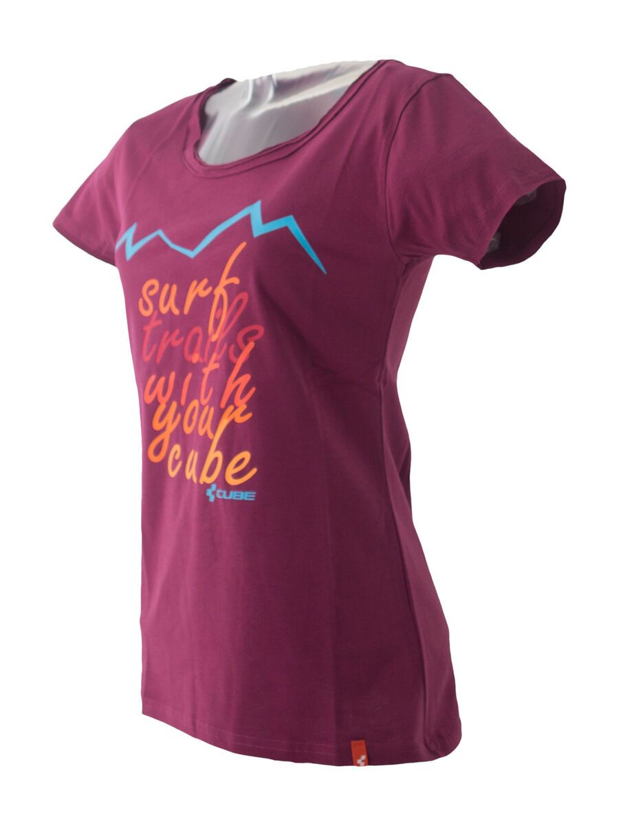 Cube WLS T-Shirt Trail, berry - Bild 1