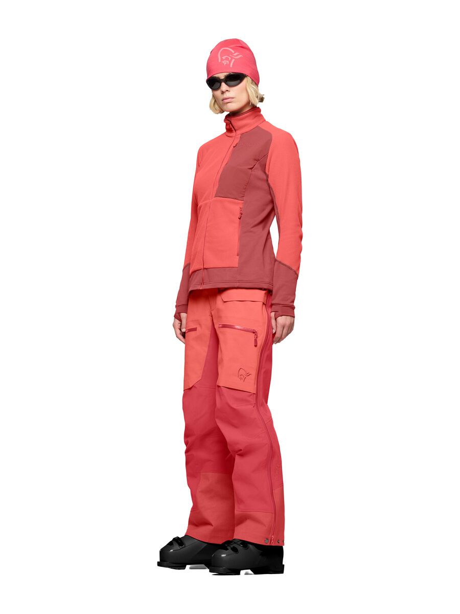Norrona lofoten warm2 Jacket W's, deep sea coral/baked apple - Bild 6
