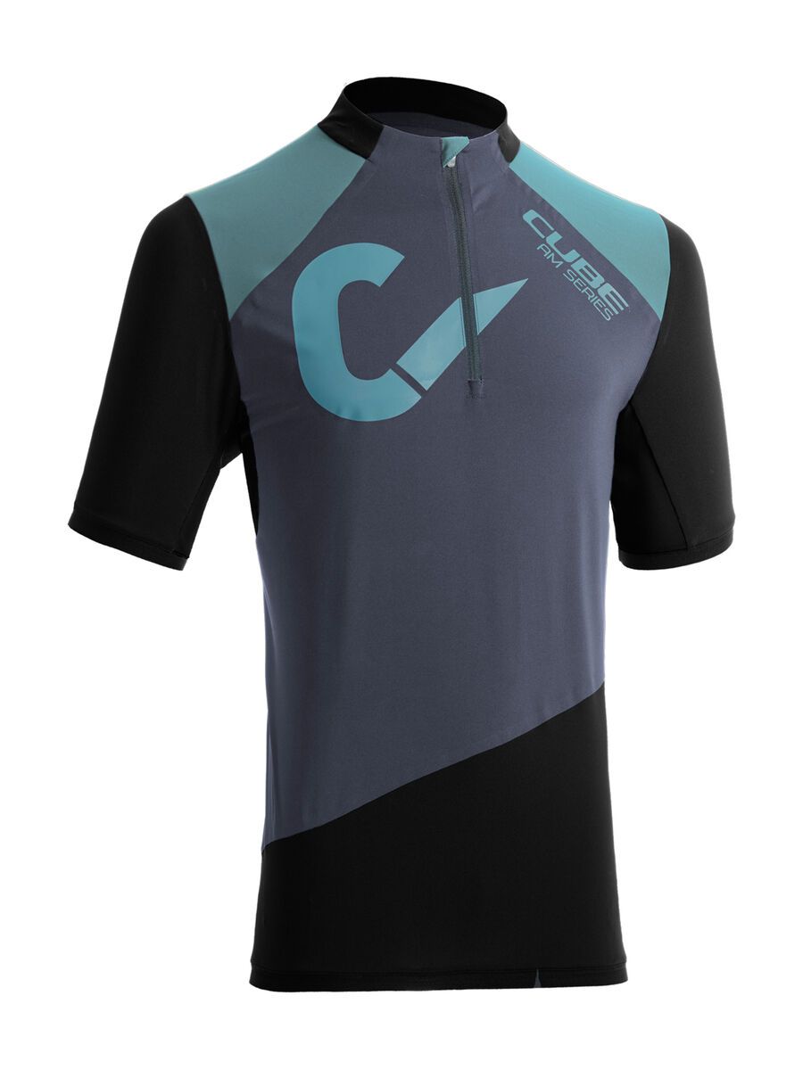 Cube AM Trikot kurzarm, black´n´grey - Bild 1