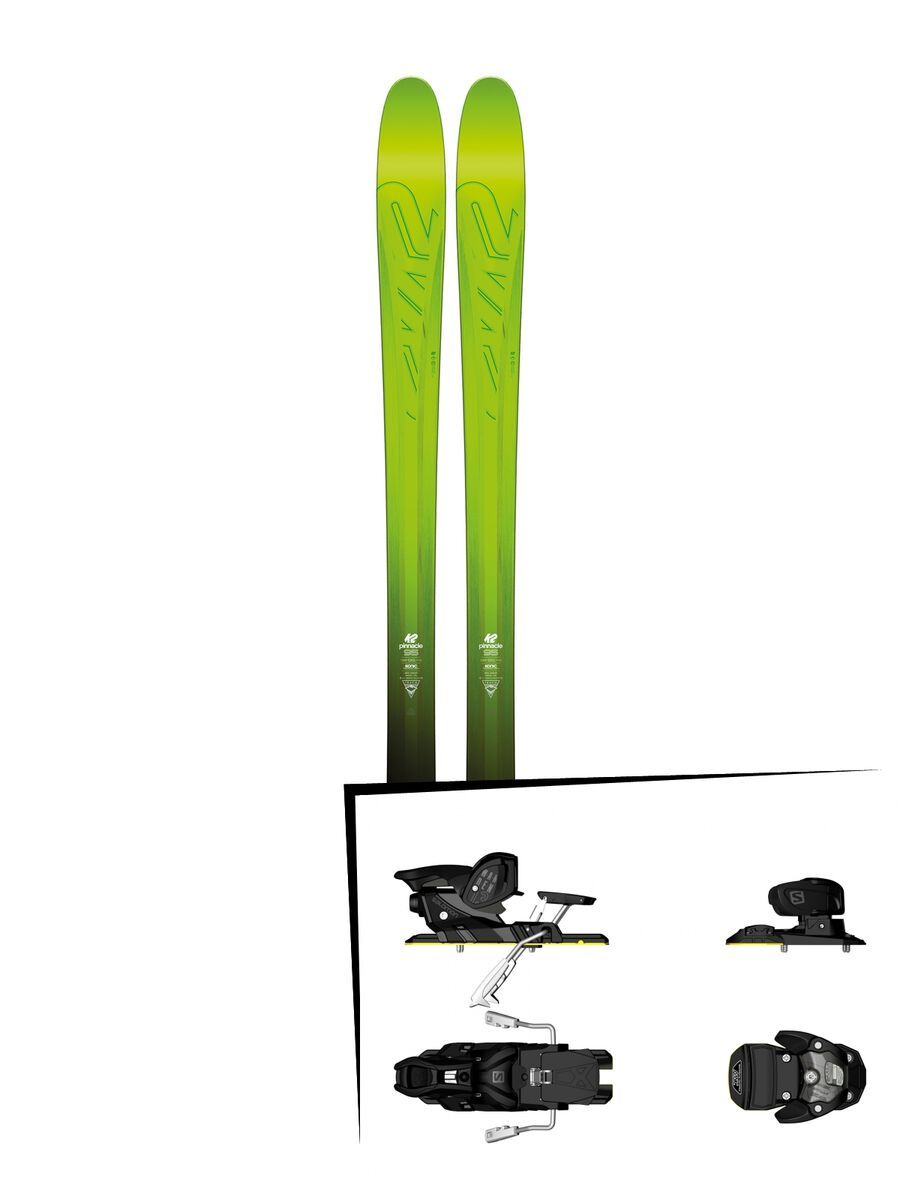 K2 SKI Set: Pinnacle 95 2016 + Salomon Warden MNC 13 - Bild 1