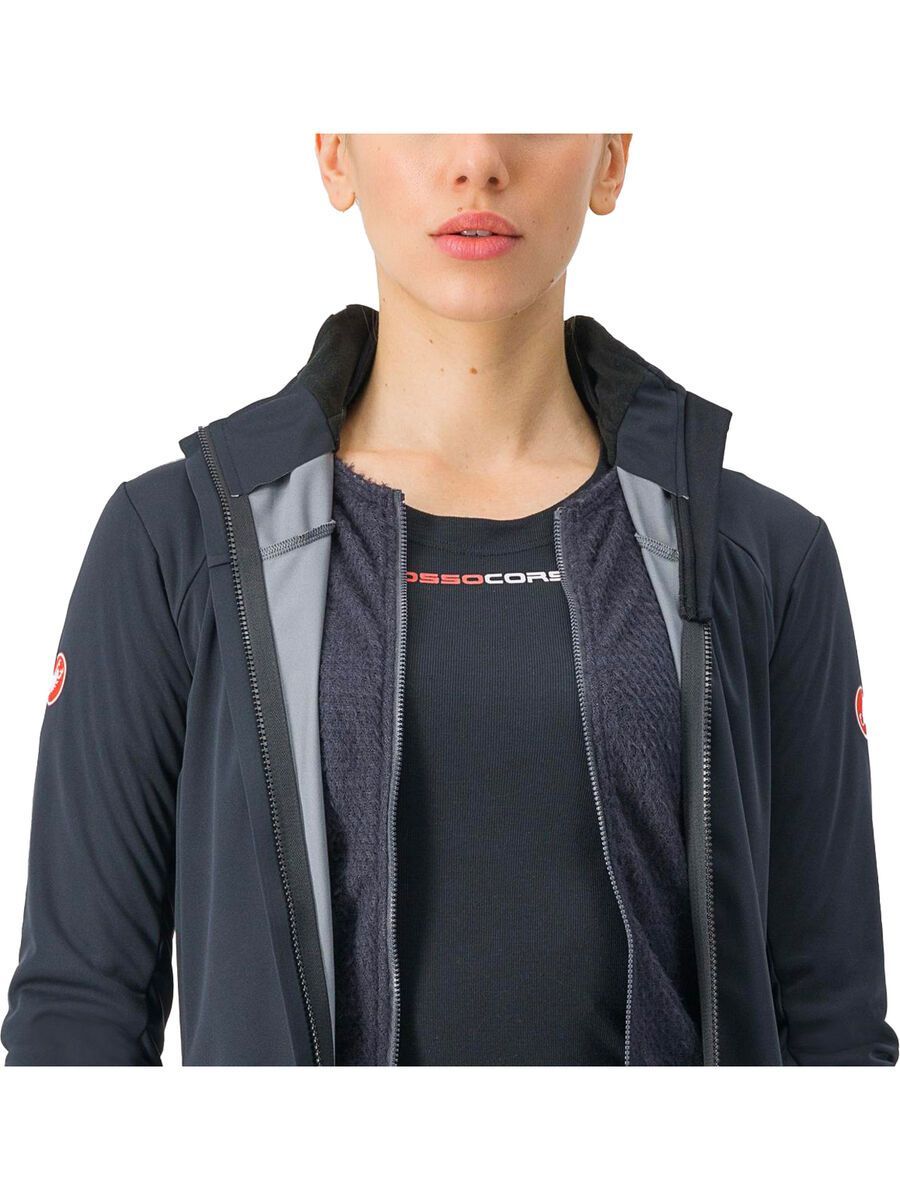 Castelli Alpha Doppio RoS W Jacket, light black/silver reflex-dark - Bild 3