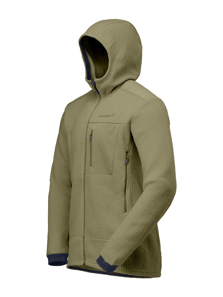 Norrona trollveggen warm3 Zip Hood M's, deep lichen green - Bild 2