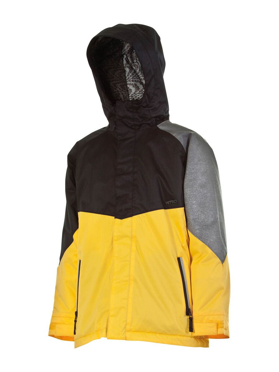 Nitro Boys White Riot Jacket, Black/Yellow/Grey Xerox - Bild 1