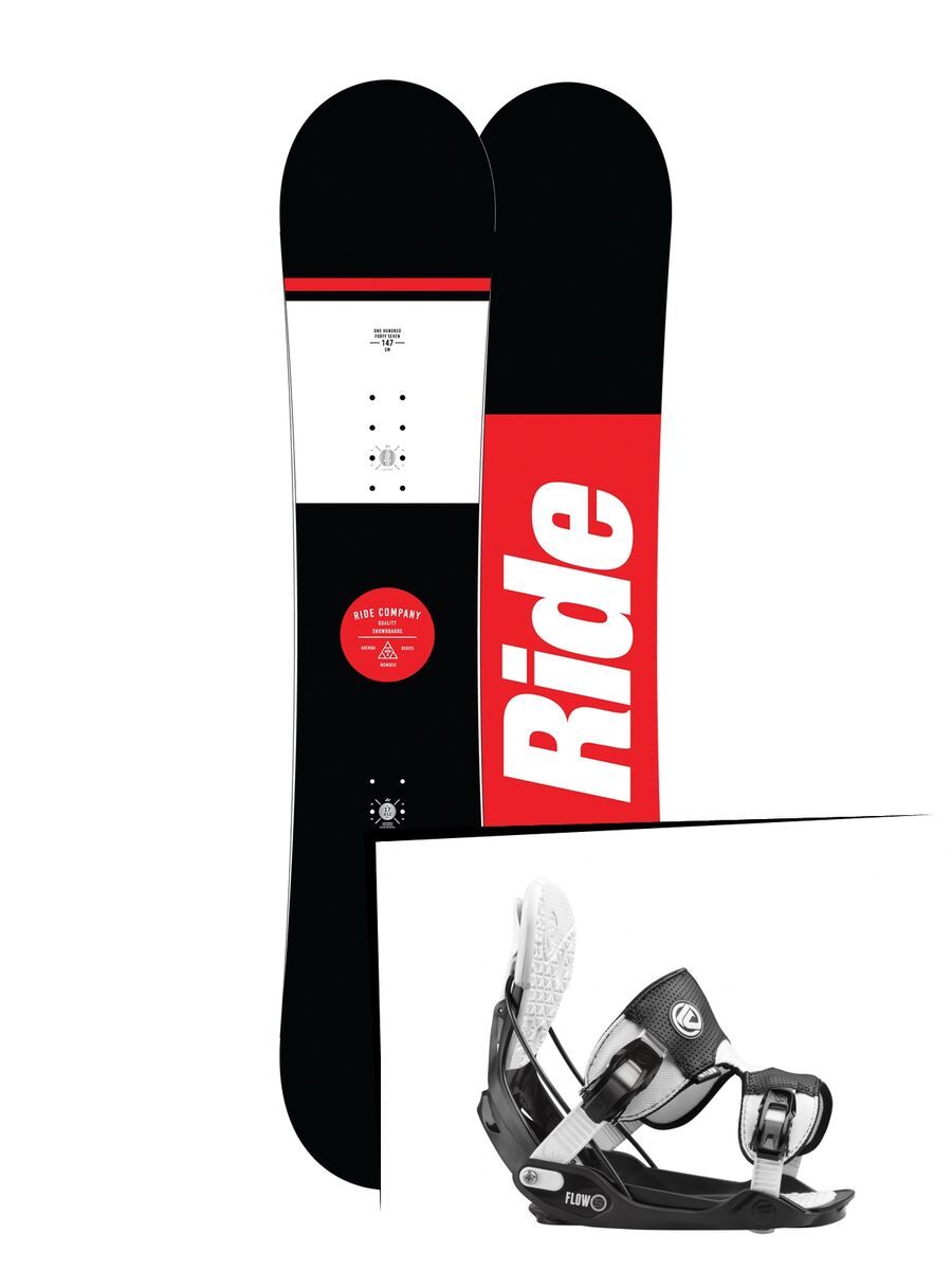 Set: Ride Agenda 2017 + Flow Five 2016, stormtrooper - Snowboardset - Bild 1