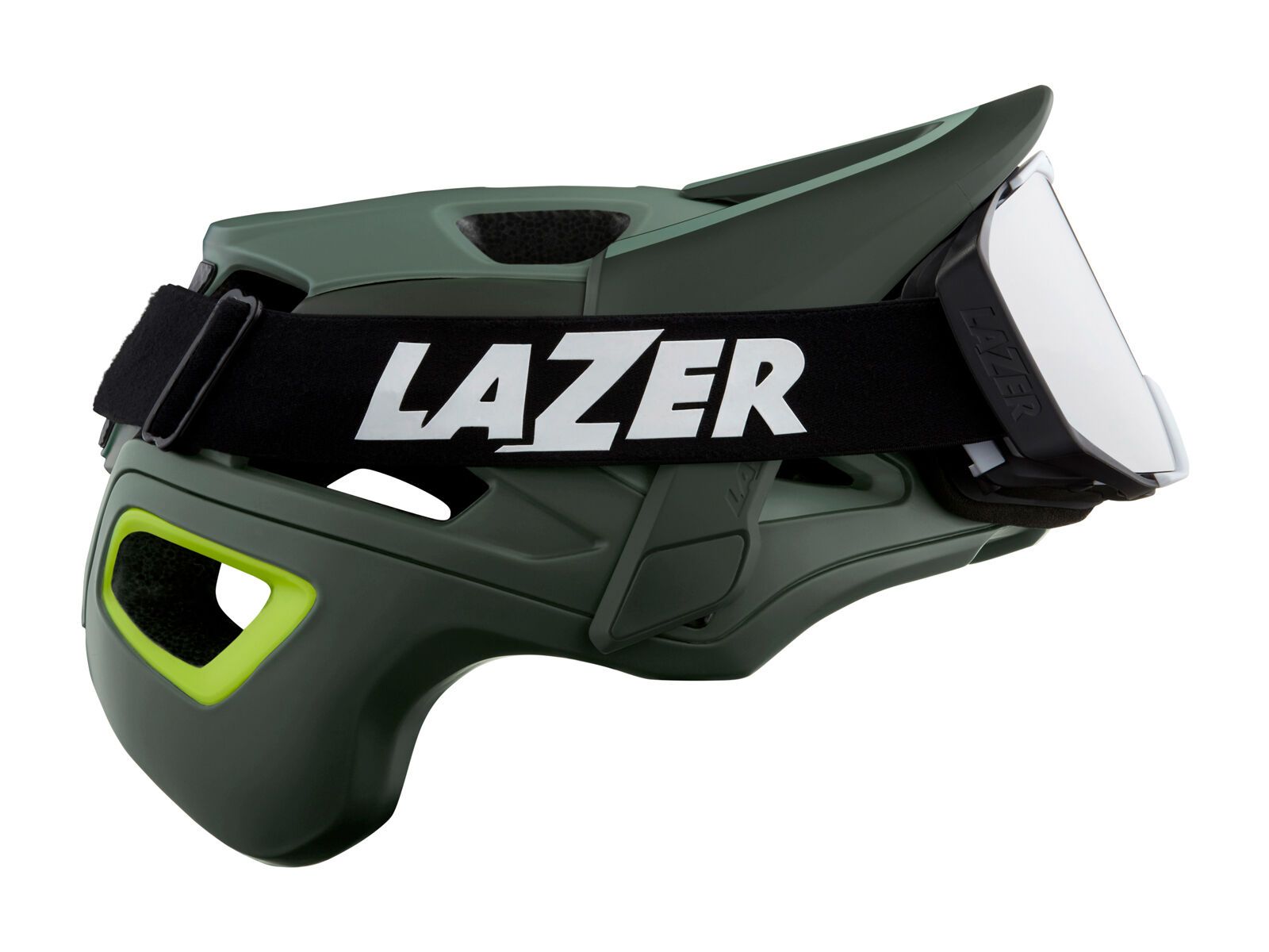 Lazer Jackal MIPS, matte dark green flash yellow - Bild 2