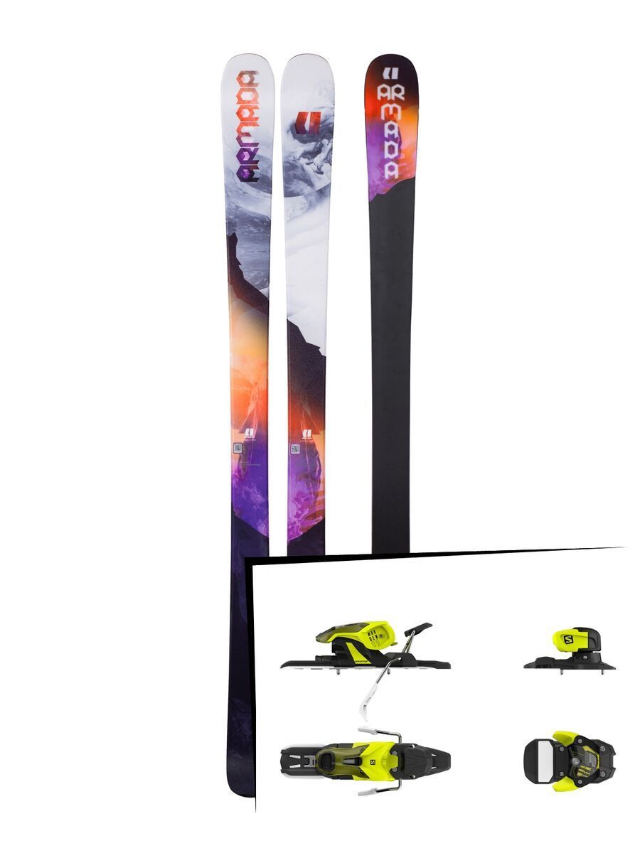 Set: Armada Victa 83 2018 + Salomon Warden 11 yellow/black - Bild 1