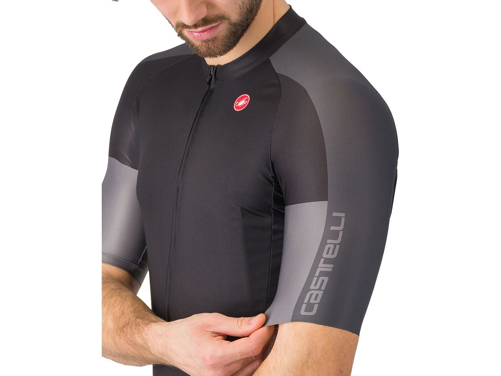 Castelli Entrata 6 Jersey, light black/dark gray-smoky gr - Bild 5