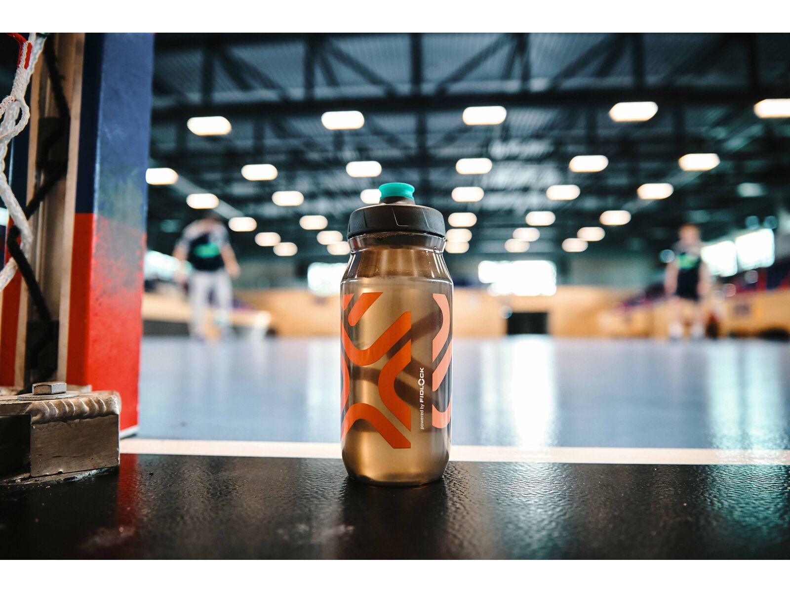 Fidlock Fidguard Bottle 600 Antibacterial, transparent black/coral red - Bild 4