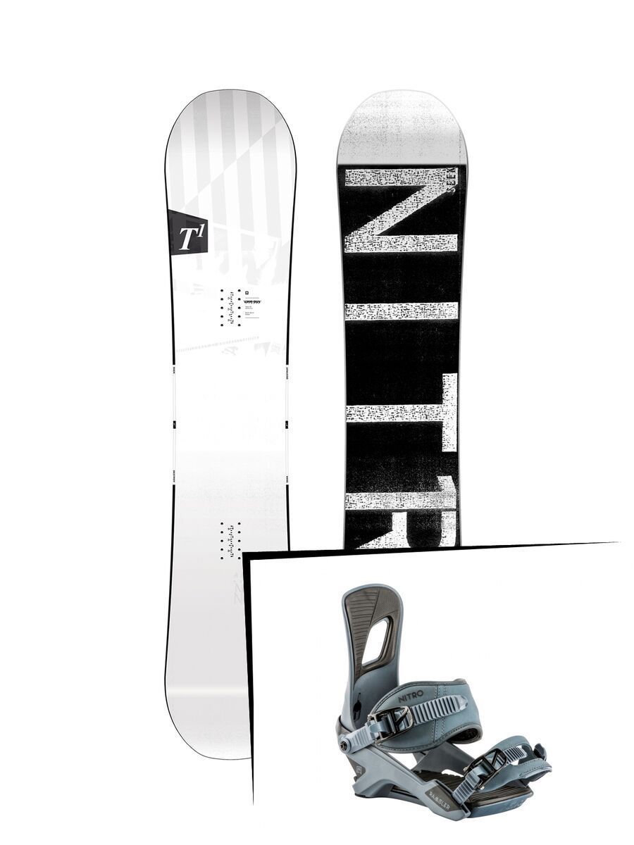 Set: Nitro T1 Wide 2019 + Nitro Rambler blue steel - Bild 1