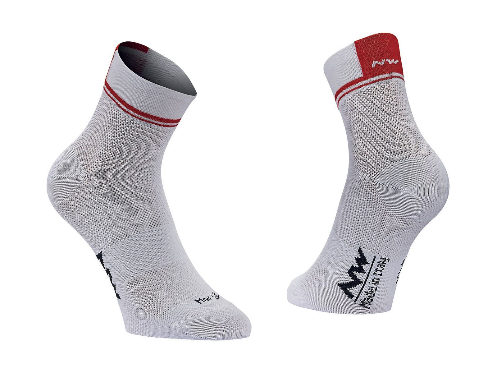 Northwave Logo 2 Socks, white/red - Bild 1