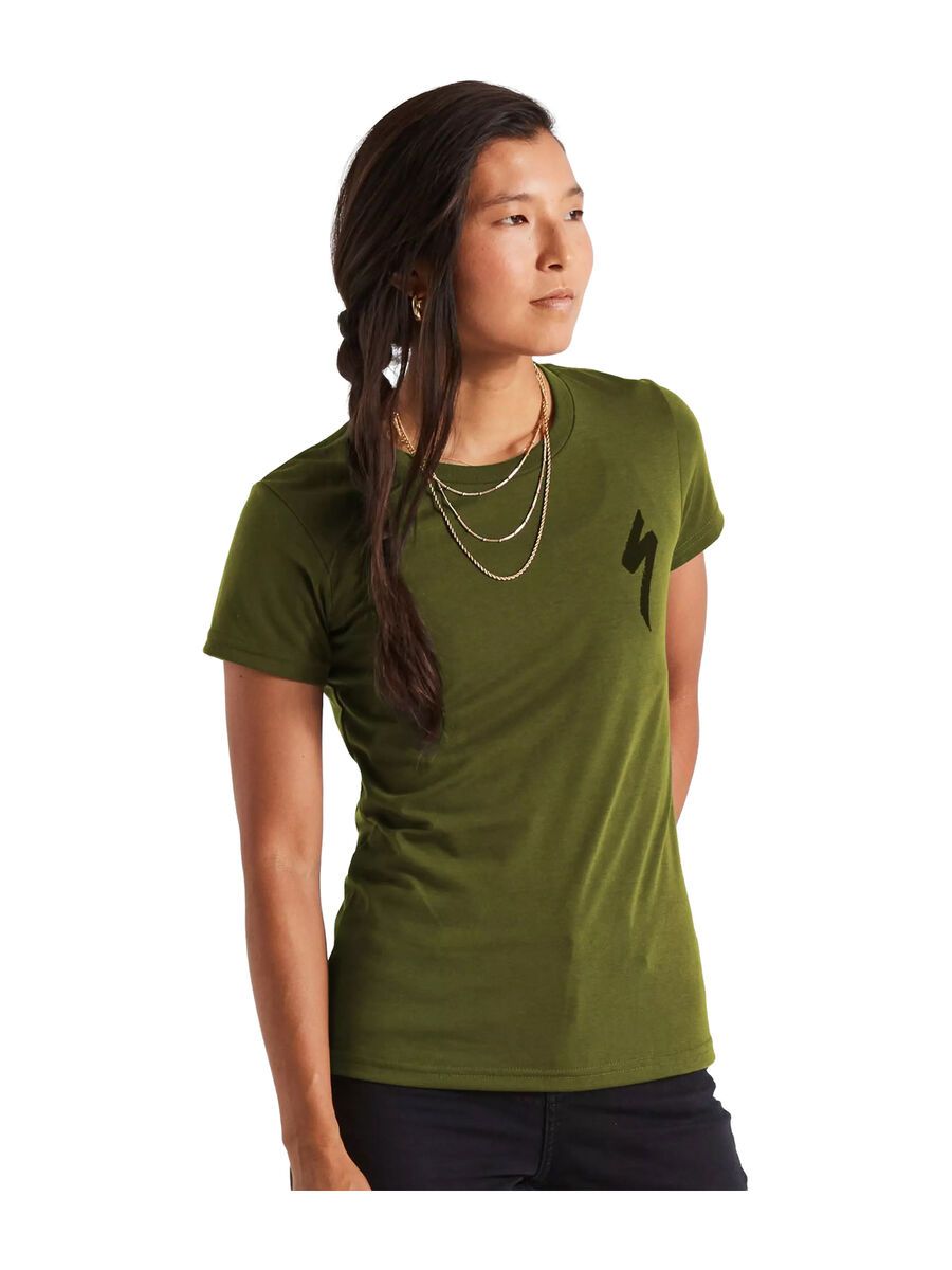 Specialized S-Logo T-Shirt Damen kurzarm, olive green - Bild 3