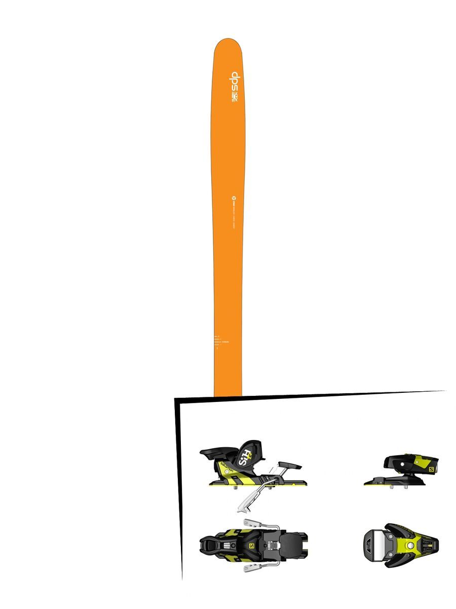 DPS Skis Set: Wailer 99 Hybrid 2016 + Salomon STH2 WTR 13 - Bild 1