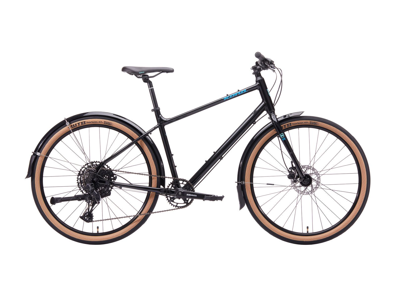 Kona Dew Deluxe, gloss metallic black w/ celestial blue & ice blue decals - Bild 1