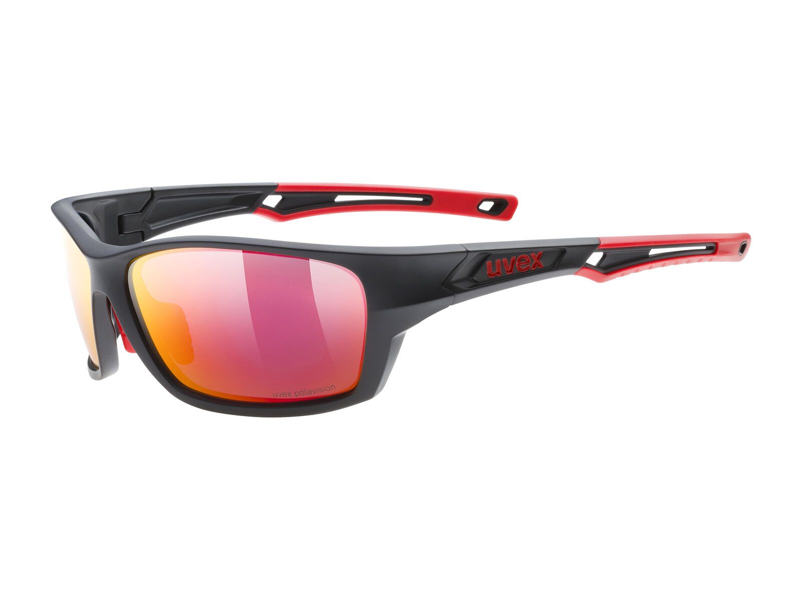 uvex sportstyle 232 P, Polavision Mirror Red / black mat red - Bild 1