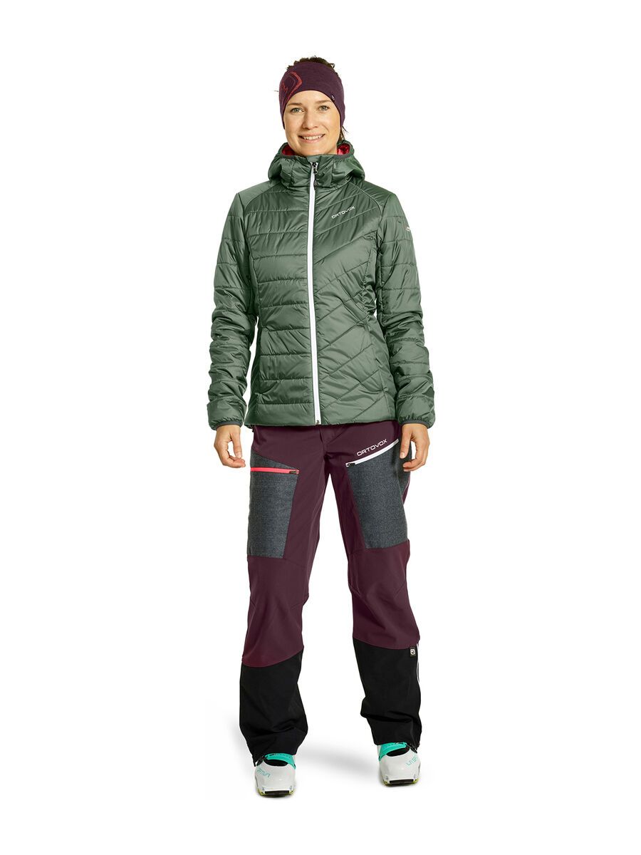Ortovox Swisswool Piz Bernina Jacket W, green forest - Bild 2