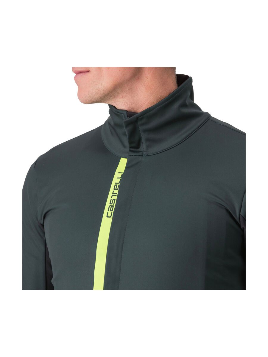 Castelli Entrata Jacket, rover green/yellow fluo-light - Bild 3
